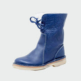 Men's Waterproof Leather Boots with Cozy Wool Lining