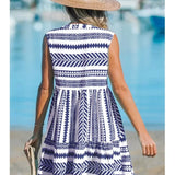 Katrina - Summer Geometric Print Dress