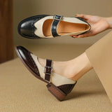 Mariska | Classic Leather Mary Jane Shoes