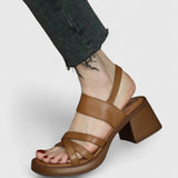 Celeste - Chic Cross-Strap Sandals