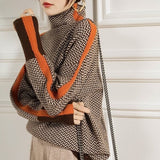 Eleanor | Premium Herringbone Knit Sweater