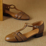 Loes | T-Bar Ballerina Flats