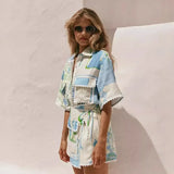 Solene - Stylish Patchwork Ensemble