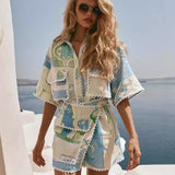 Solene - Stylish Patchwork Ensemble
