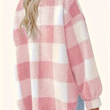 Martin | Stylish Checked Fleece Coat