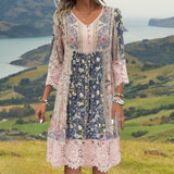 NAYA | Flowing Boho Luxe Midi Dress