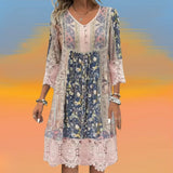 NAYA | Flowing Boho Luxe Midi Dress