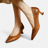 Amara Leather High Heels