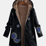 Sage Tribal Pattern Sherpa Jacket