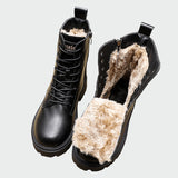 Cozy Leather Ankle Boots for Winter