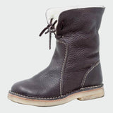 Men's Waterproof Leather Boots with Cozy Wool Lining