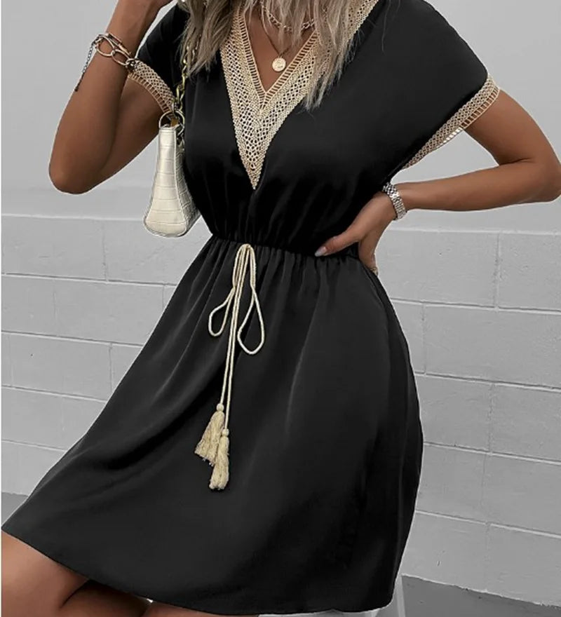 Sabrina - Chic Bohemian Elegance Dress