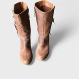 Alma - Classic Calf-Length Vintage Boots