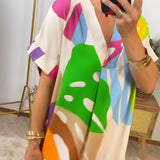 Rianna - Abstract Print Dress