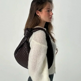 Sage - Medium Woven Shoulder Tote