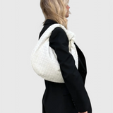 Sage - Medium Woven Shoulder Tote