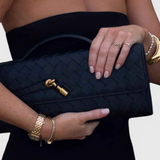 Melanie - Gold Knot Detail Clutch