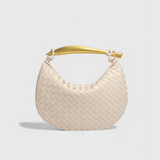 Gerda - Woven Tote with Elegant Gold Handle