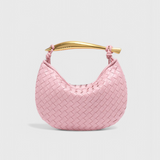 Gerda - Woven Tote with Elegant Gold Handle