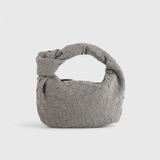 Remi - Small Woven Bag with Knot Accent