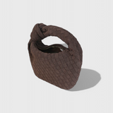 Remi - Small Woven Bag with Knot Accent