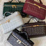 Milla - Mini Woven Bag with Elegant Gold Details