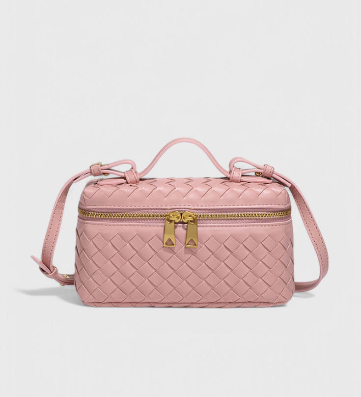 Milla - Mini Woven Bag with Elegant Gold Details