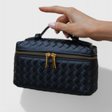 Milla - Mini Woven Bag with Elegant Gold Details