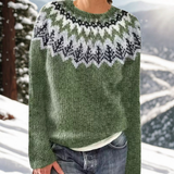 Noemi | Nordic Pattern Merino Wool Sweater