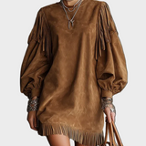Annette - Retro-Inspired Mini Dress with Sleeves