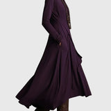 Violet Pleated Maxi Dress