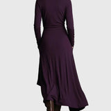 Violet Pleated Maxi Dress