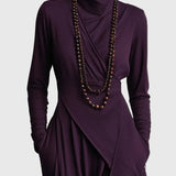 Violet Pleated Maxi Dress
