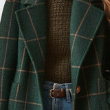 Yrsa | Checked Tweed-Style Coat
