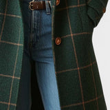 Yrsa | Checked Tweed-Style Coat