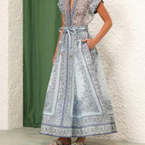 Adele - Bohemian Print Two-Piece Ensemble