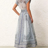 Adele - Bohemian Print Two-Piece Ensemble
