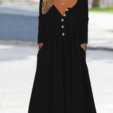 ZARA | Front Button Midi Dress