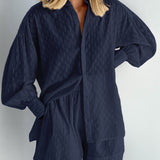 Elizabeth - Blouse and Lightweight Shorts Ensemble