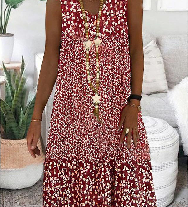 AYLA | V-Neck Sleeveless Dress