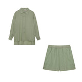 Elizabeth - Blouse and Lightweight Shorts Ensemble