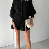 Elizabeth - Blouse and Lightweight Shorts Ensemble