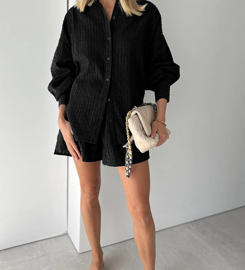 Elizabeth - Blouse and Lightweight Shorts Ensemble