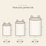 Dakota | Artisan Hand-Quilted Laundry Hamper