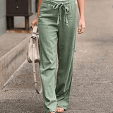 Joleen - Women's Comfort Trousers with Adjustable Drawstring and Elastic Waistband