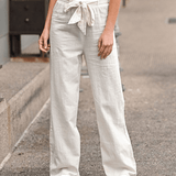 Joleen - Women's Comfort Trousers with Adjustable Drawstring and Elastic Waistband