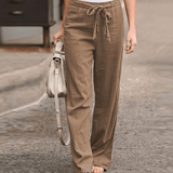 Joleen - Women's Comfort Trousers with Adjustable Drawstring and Elastic Waistband