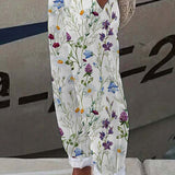 Colorful Patterned Flowing Pants for Women