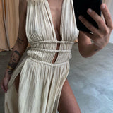 Zolla - Split-Detail Textured Dress