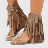 Eira - Stylish Fringe Sandals